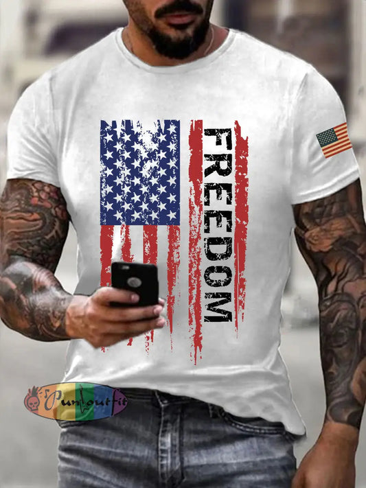 Men’s freedom T-shirts White / S