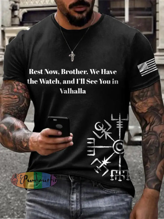 Men’s Freedom Turning Point Printed T-shirt Black / S
