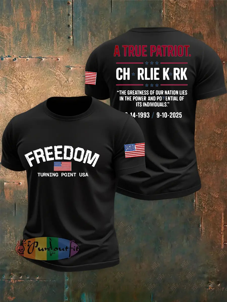 Men’s Freedom Turning Point Printed T-shirt Black / S