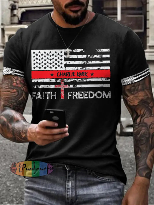 Men’s Freedom Turning Point Printed T-shirt Black / S