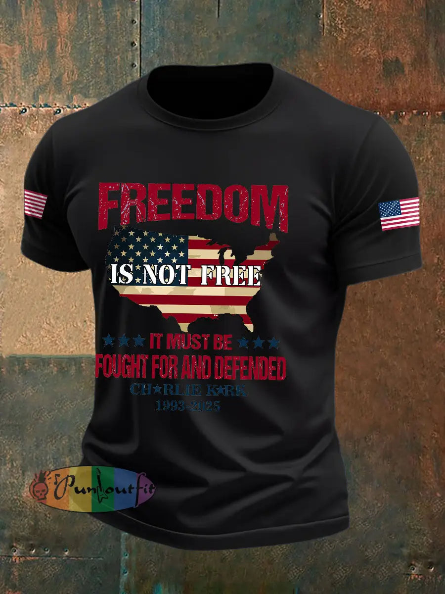 Men’s Freedom Turning Point Printed T-shirt Black / S