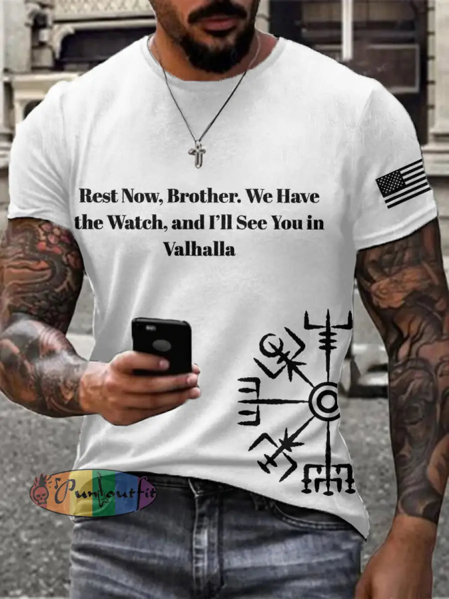 Men’s Freedom Turning Point Printed T-shirt White / S