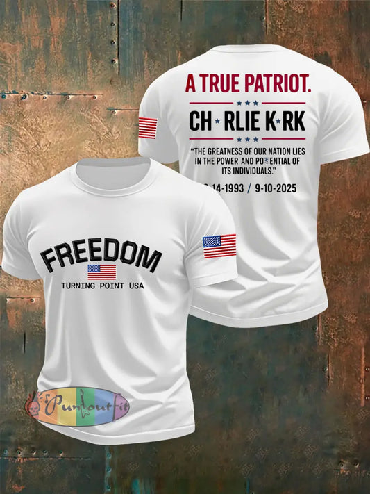 Men’s Freedom Turning Point Printed T-shirt White / S