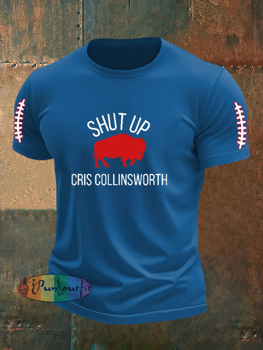 Men’s Go Buffalo Football Fans Lovers Gameday Casual Short Sleeve T-shirt Blue / S