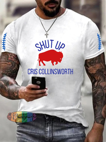 Men’s Go Buffalo Football Fans Lovers Gameday Casual Short Sleeve T-shirt White / S