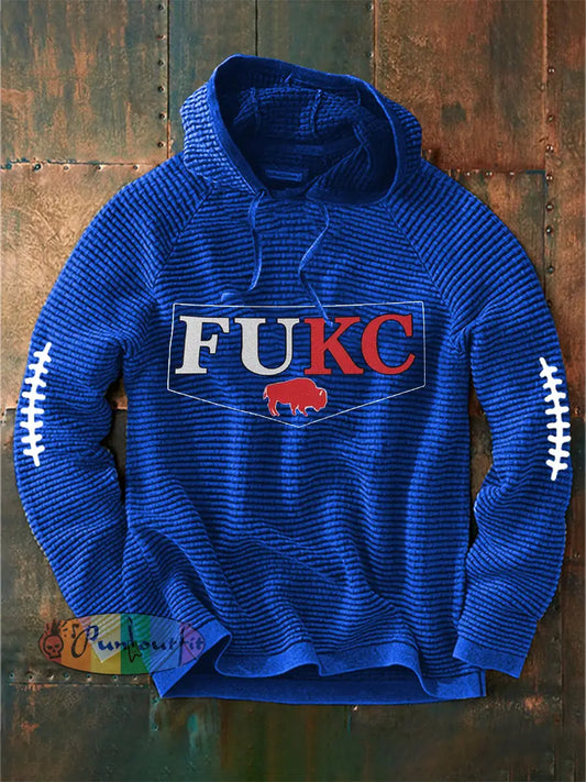 Men’s Go Buffalo Football Fans Lovers Gameday Casual Sweatshirt Blue / S