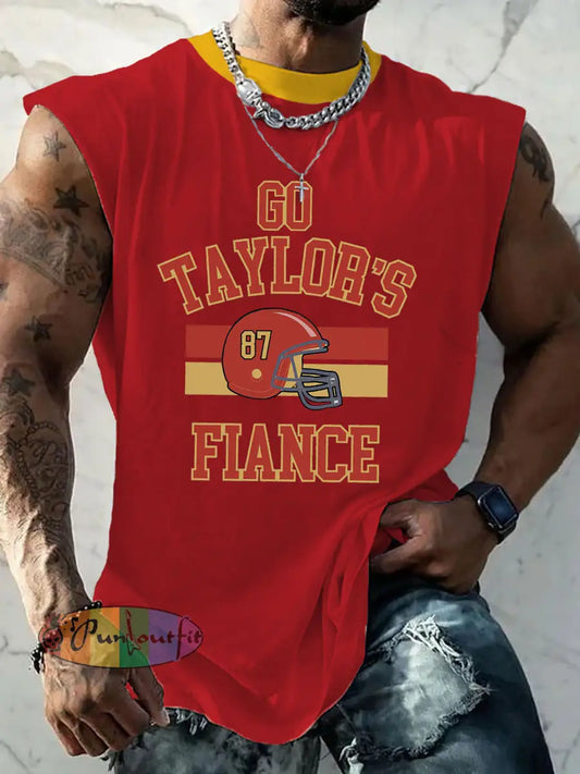 Men’s gym teacher and english teacher love story vest Red / S