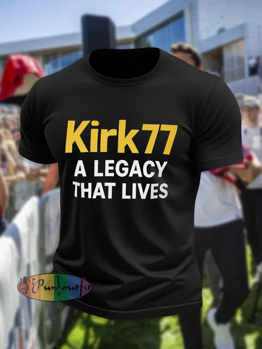 Men’s Kirk77 A Legacy That Lives T-shirt Black / S