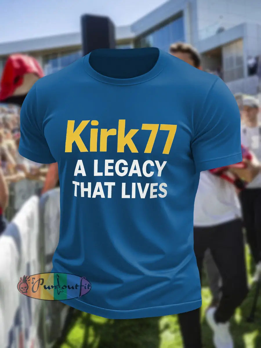Men’s Kirk77 A Legacy That Lives T-shirt Blue / S
