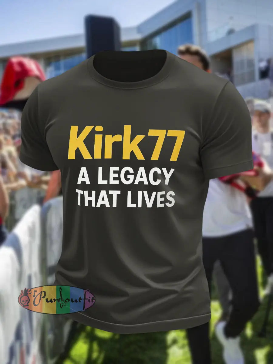 Men’s Kirk77 A Legacy That Lives T-shirt Dark Gray / S