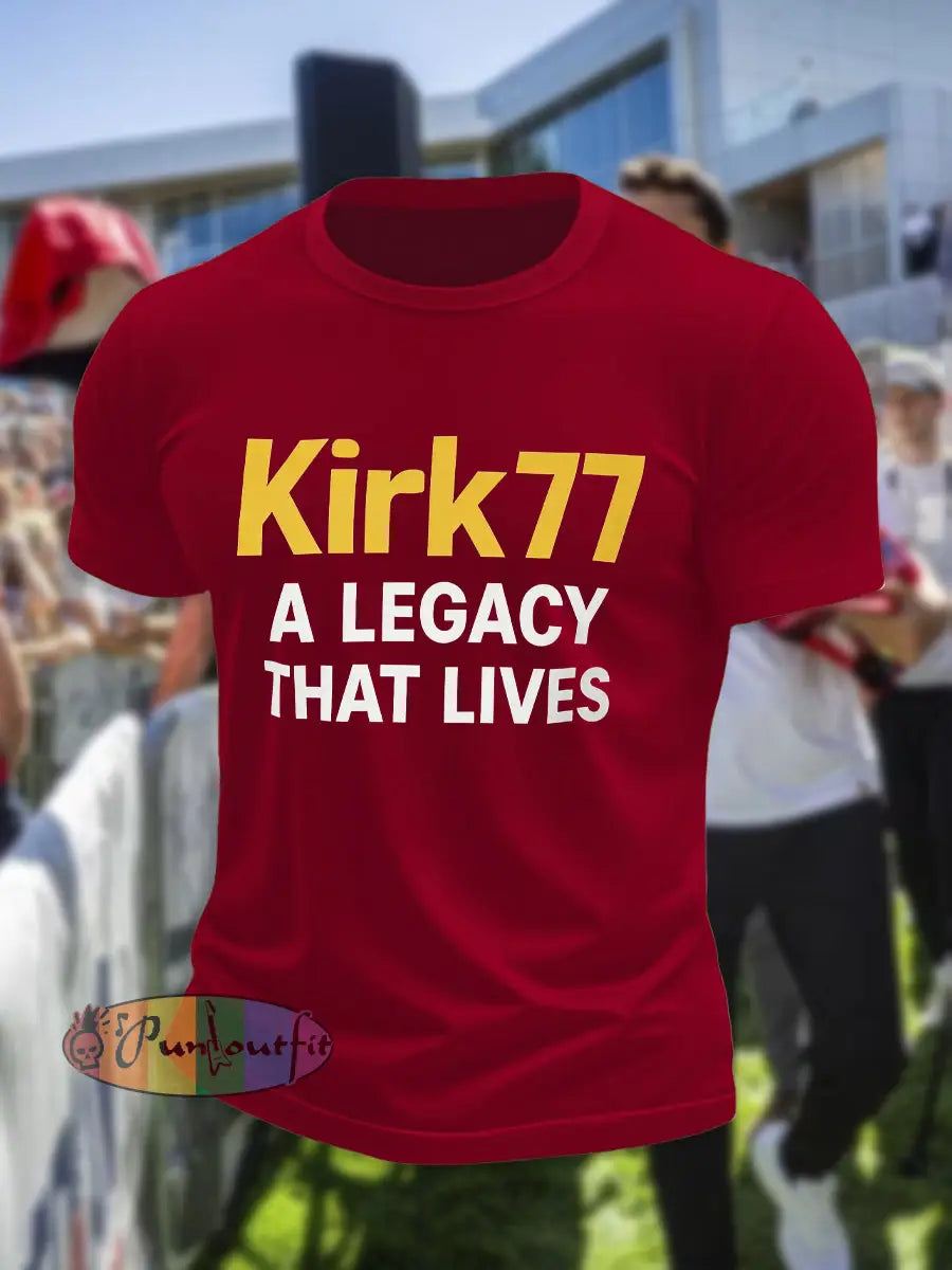Men’s Kirk77 A Legacy That Lives T-shirt Deep Red / S