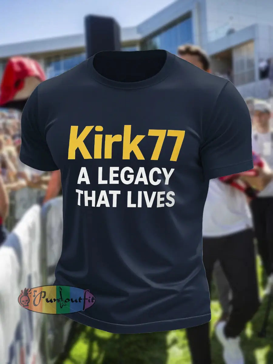 Men’s Kirk77 A Legacy That Lives T-shirt Navy Blue / S