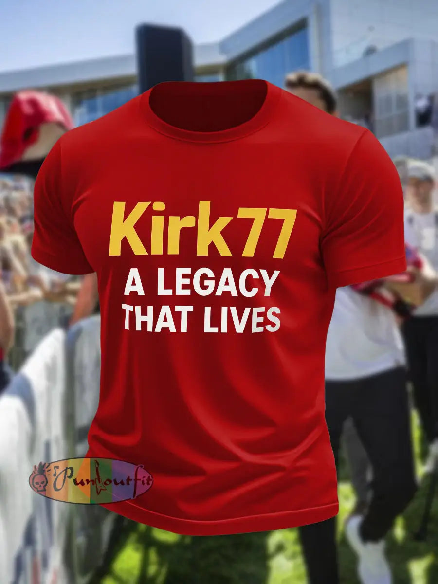 Men’s Kirk77 A Legacy That Lives T-shirt Red / S