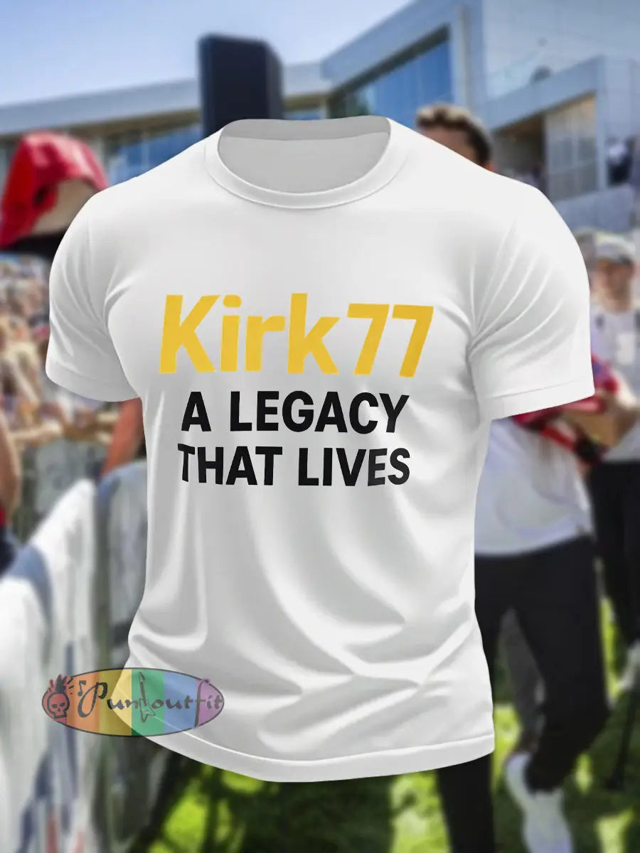 Men’s Kirk77 A Legacy That Lives T-shirt White / S