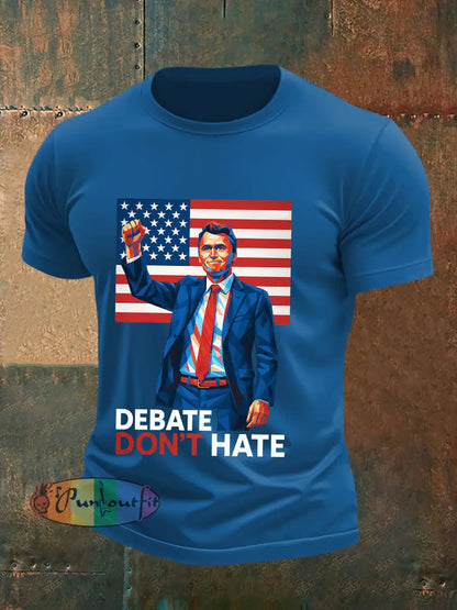 Men’s ’No Hate’ T-shirt Blue / S