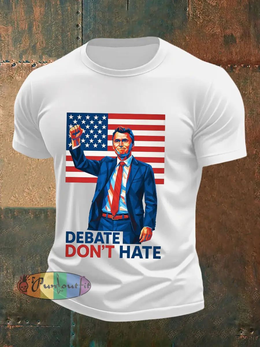 Men’s ’No Hate’ T-shirt White / S