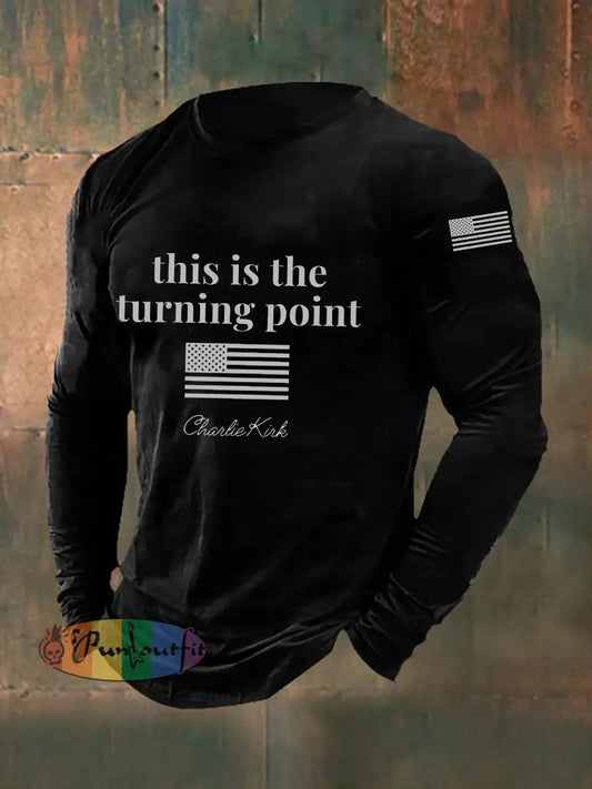 Men’s Patriot Long Sleeve T-shirt Black / S