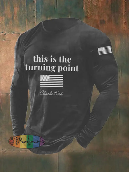 Men’s Patriot Long Sleeve T-shirt Gray / S