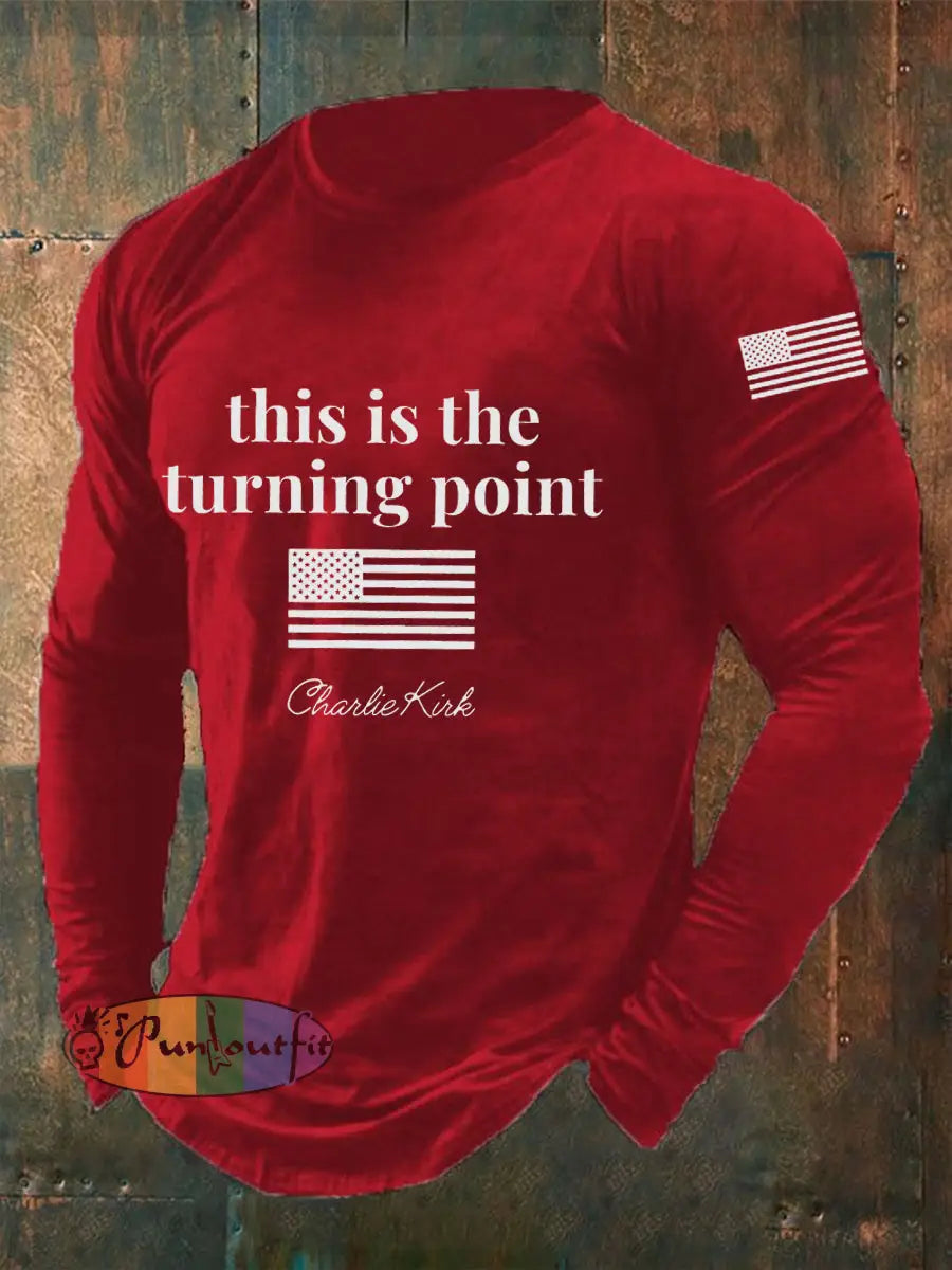 Men’s Patriot Long Sleeve T-shirt Red / S