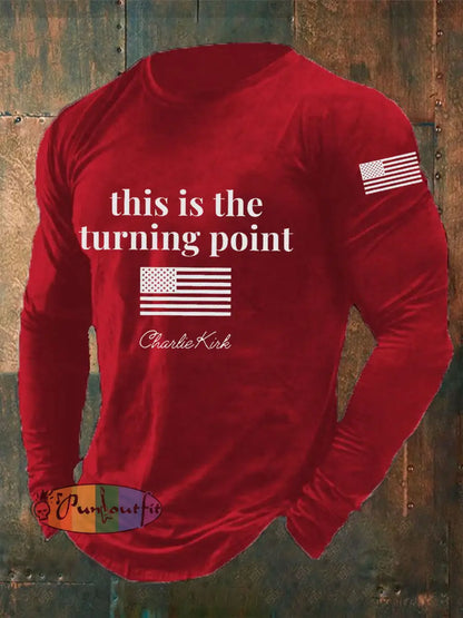 Men’s Patriot Long Sleeve T-shirt Red / S
