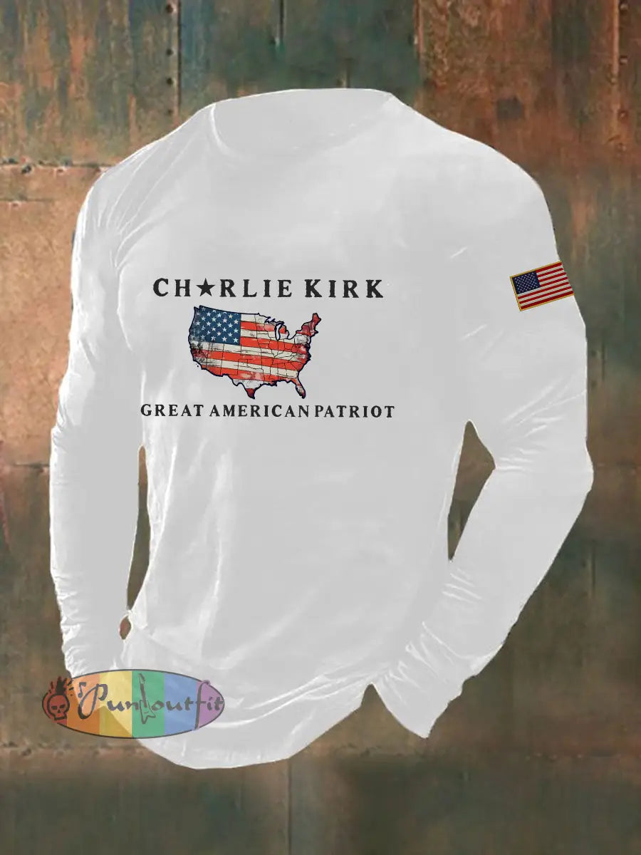 Men’s Patriot Long Sleeve T-shirt White / S