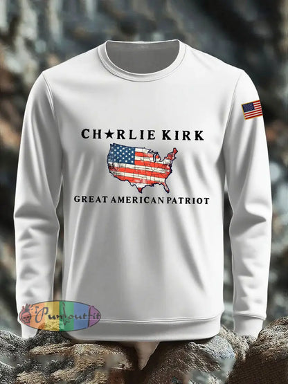 Men’s Patriot Printed Sweatshirt White / S