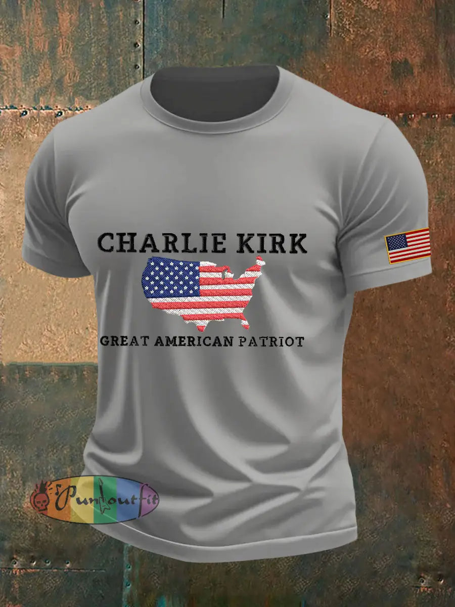 Men’s Patriot T-shirt Light Gray / S