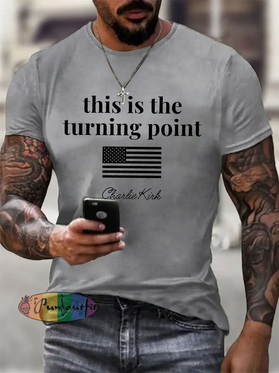 Men’s Patriot T-shirt Light Gray / S