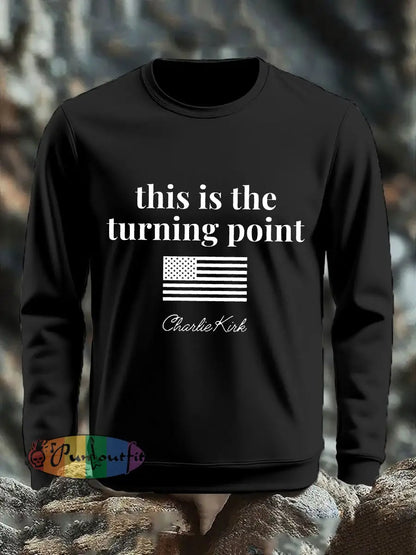 Men’s Patriotic sweater Black / S