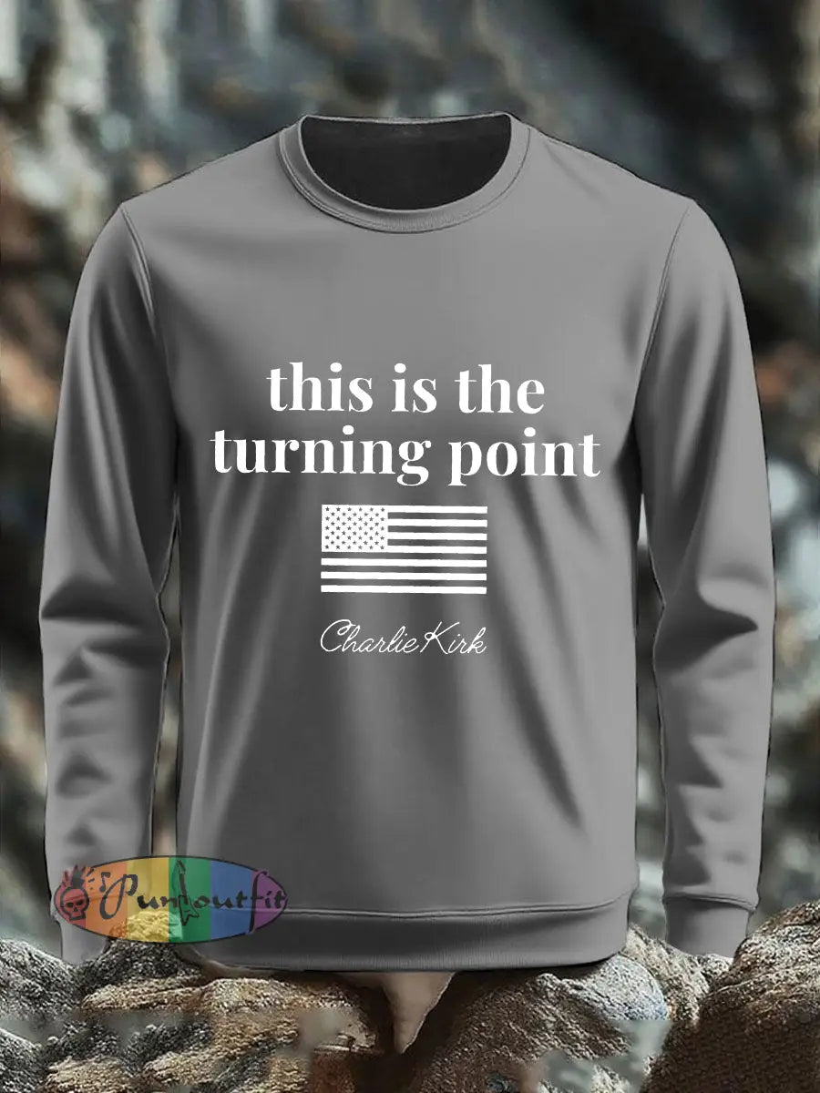 Men’s Patriotic sweater Light Gray / S