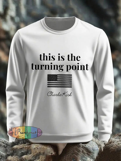 Men’s Patriotic sweater White / S