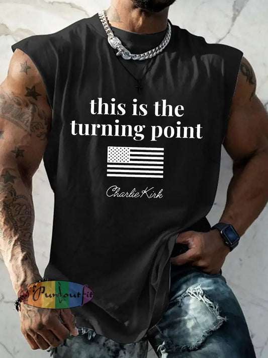 Men’s patriotic vest Black / S