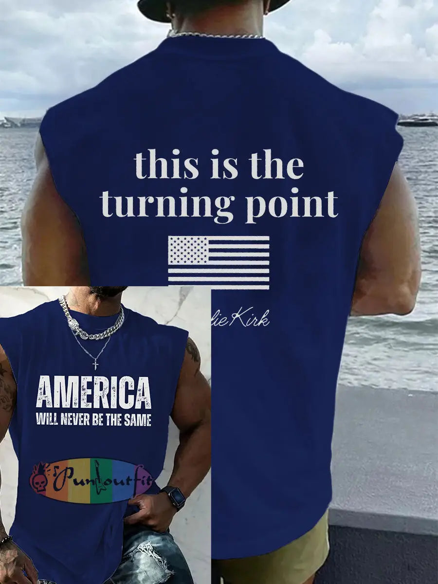 Men’s patriotic vest Navy Blue / S