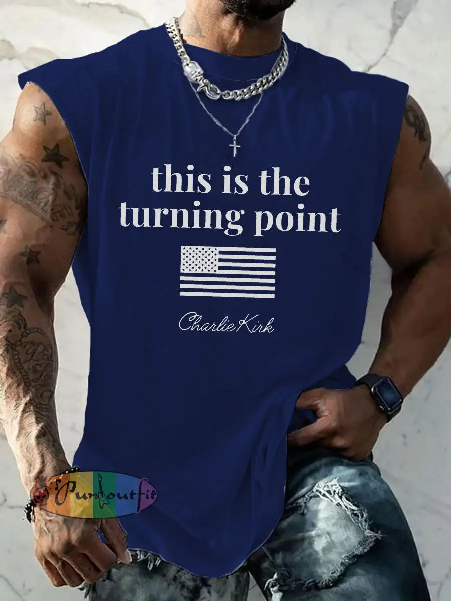 Men’s patriotic vest Navy Blue / S