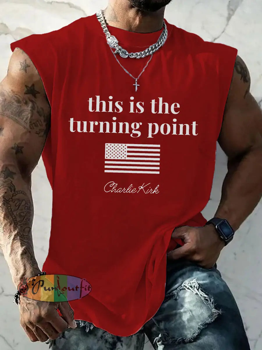 Men’s patriotic vest Red / S