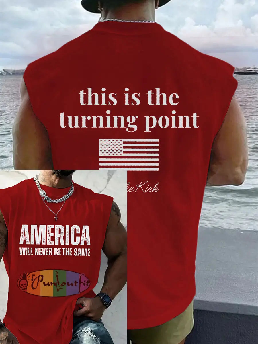Men’s patriotic vest Red / S