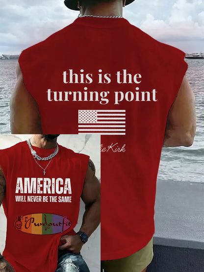 Men’s patriotic vest Red / S
