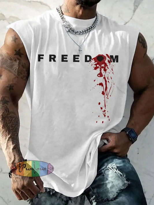 Men’s patriotic vest White / S