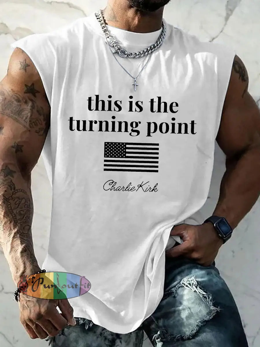Men’s patriotic vest White / S