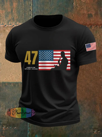 Men’s R.I.P Charlie Kirk Tee Black / S