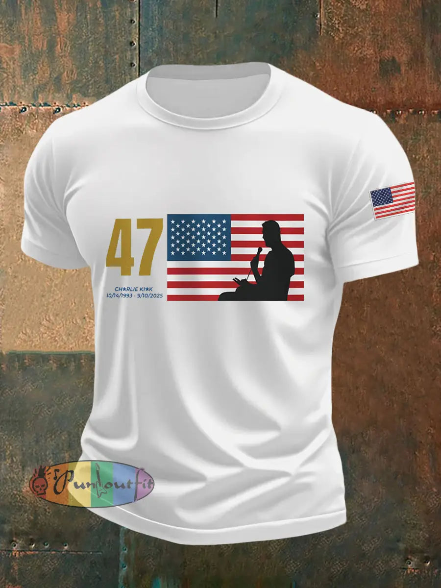 Men’s R.I.P Charlie Kirk Tee White / S