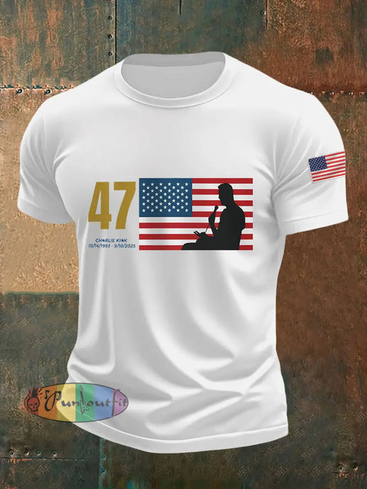 Men’s R.I.P Charlie Kirk Tee White / S