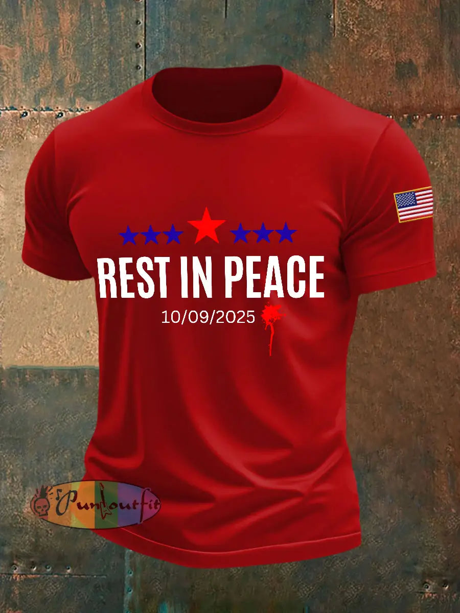 Men’s rest in peace T-shirts Pure Red / S