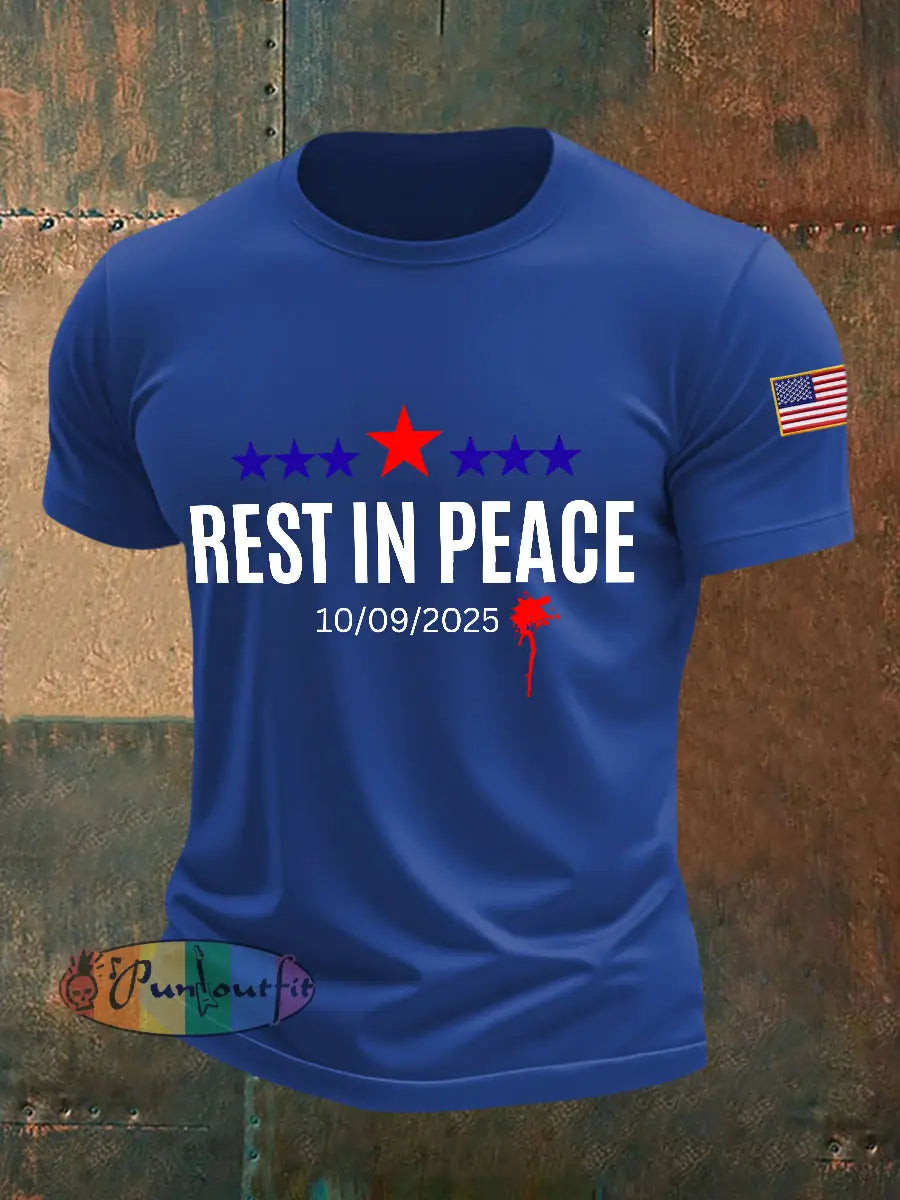 Men’s rest in peace T-shirts Royal Blue / S