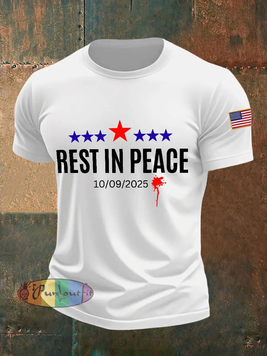 Men’s rest in peace T-shirts White / S