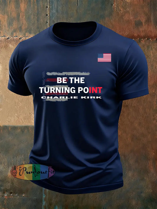 Men’s Retro Turning Point Casual T-Shirt A / S