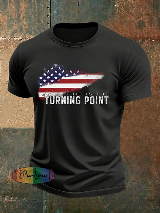 Men’s Retro Turning Point Casual T-Shirt A / S