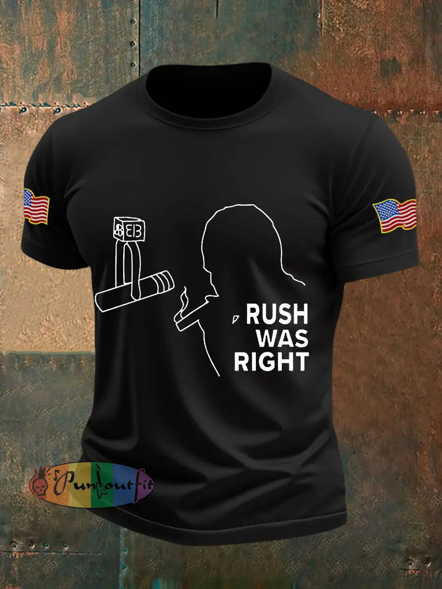 Men’s rush was right T-shirts Black / S