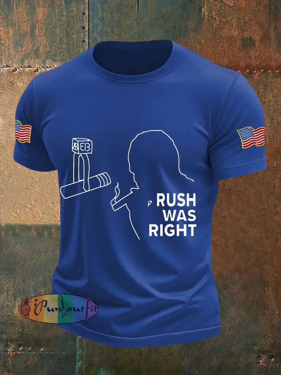 Men’s rush was right T-shirts Royal Blue / S