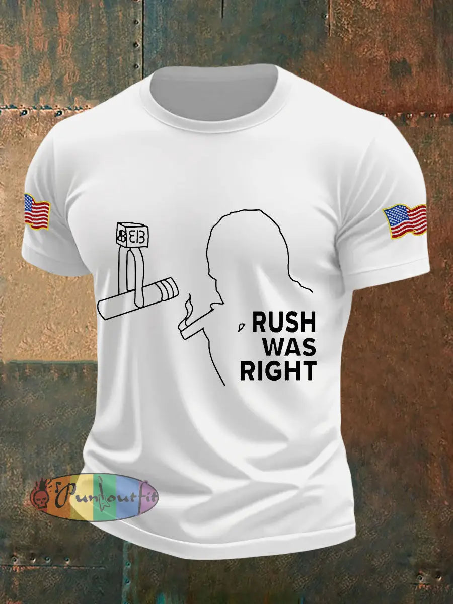Men’s rush was right T-shirts White / S